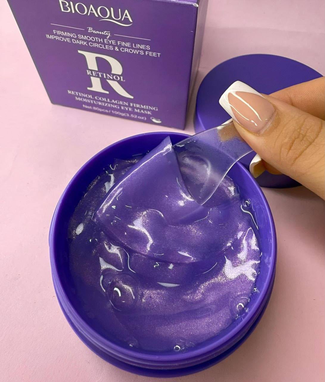 💜 CAJA DE 80 PARCHES DE OJERAS DE RETINOL BIOAQUA 💜