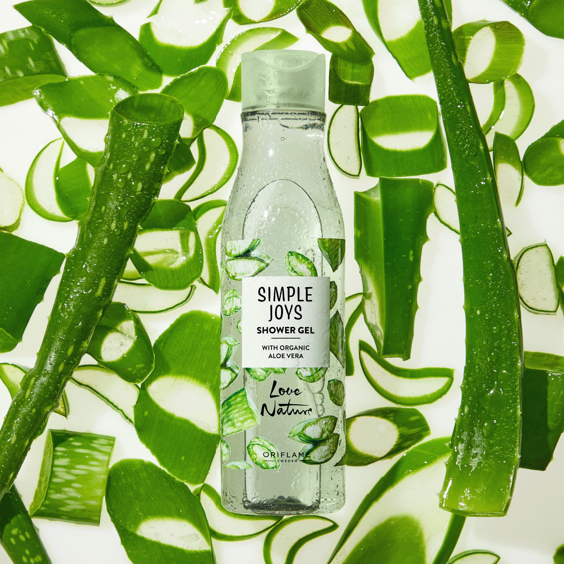 Gel de Ducha con Aloe Vera Orgánico Simple Joys Love Nature